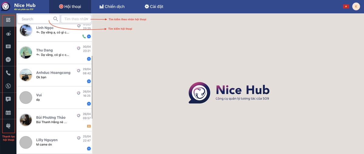 SO9 Hub - Công cụ quản lý tin nhắn, bình luận tập trung
