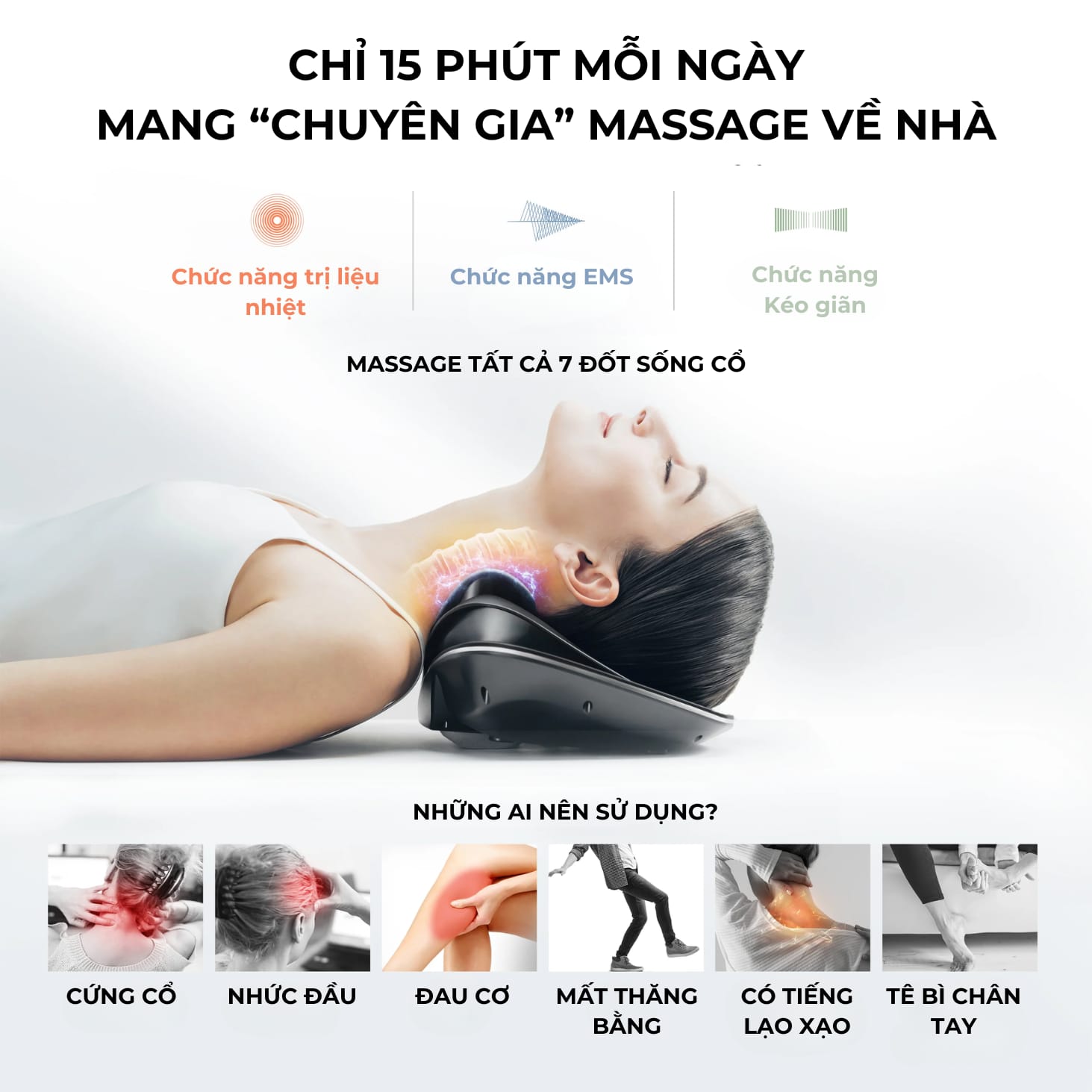 Máy massage cổ Medi Neck thiết kế hiện đại