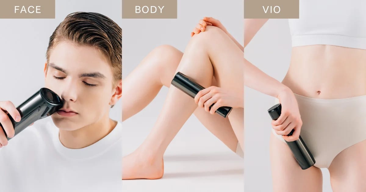 hình ảnh sử dụng triệt lông miray air