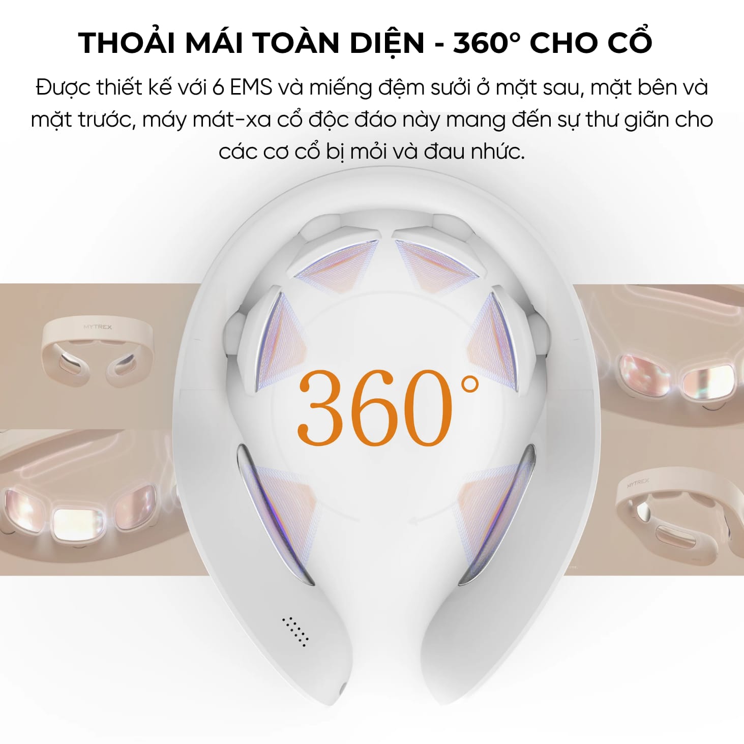 Thiết kế Mytrex Dr Heat Neck chăm sóc cổ vai gáy