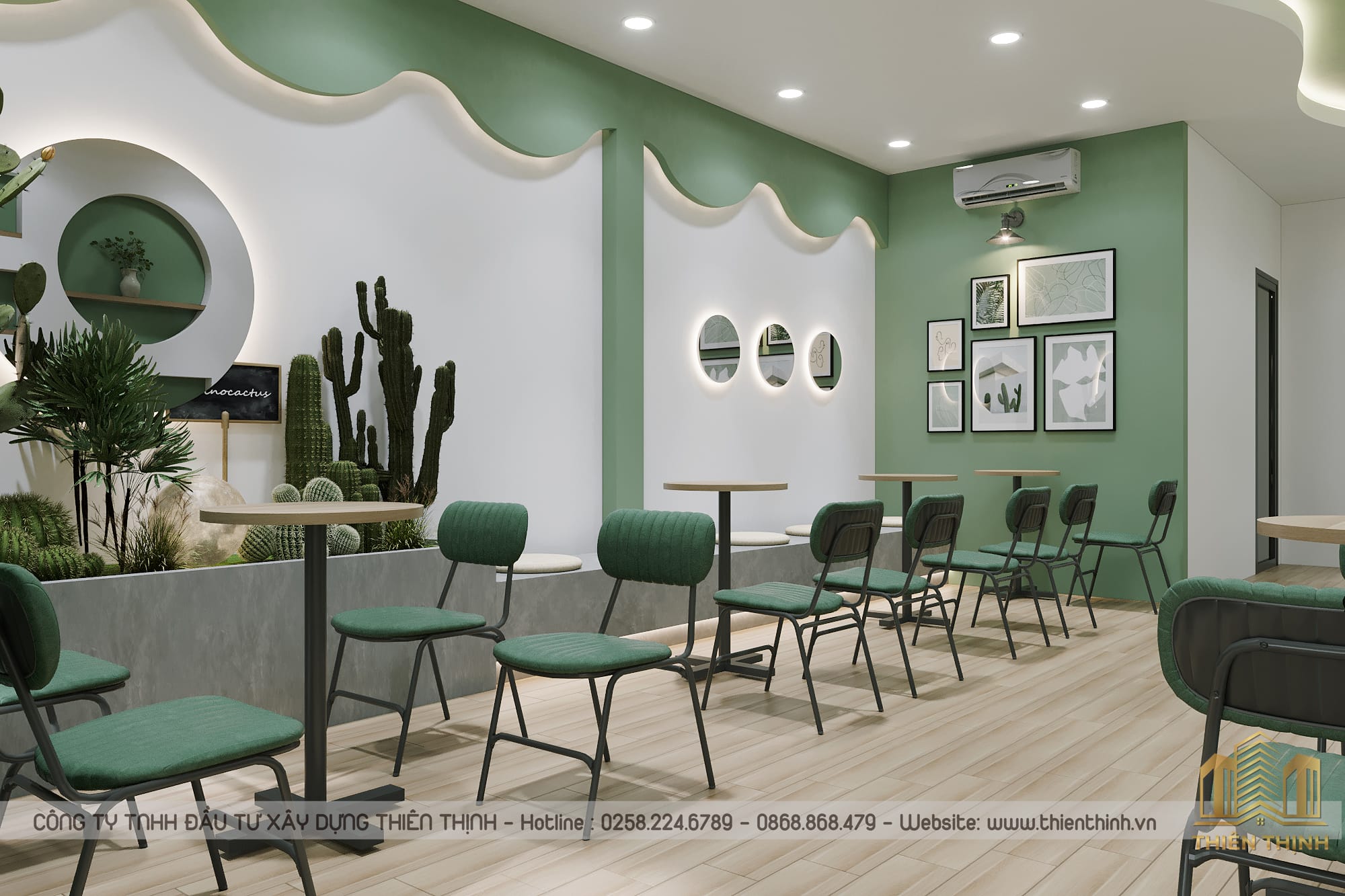 Thiết kế quán cafe nhà phố khu vực Nha Trang | Thiên Thịnh 11 thiết kế quán cafe nhà phố khu vực Nha Trang