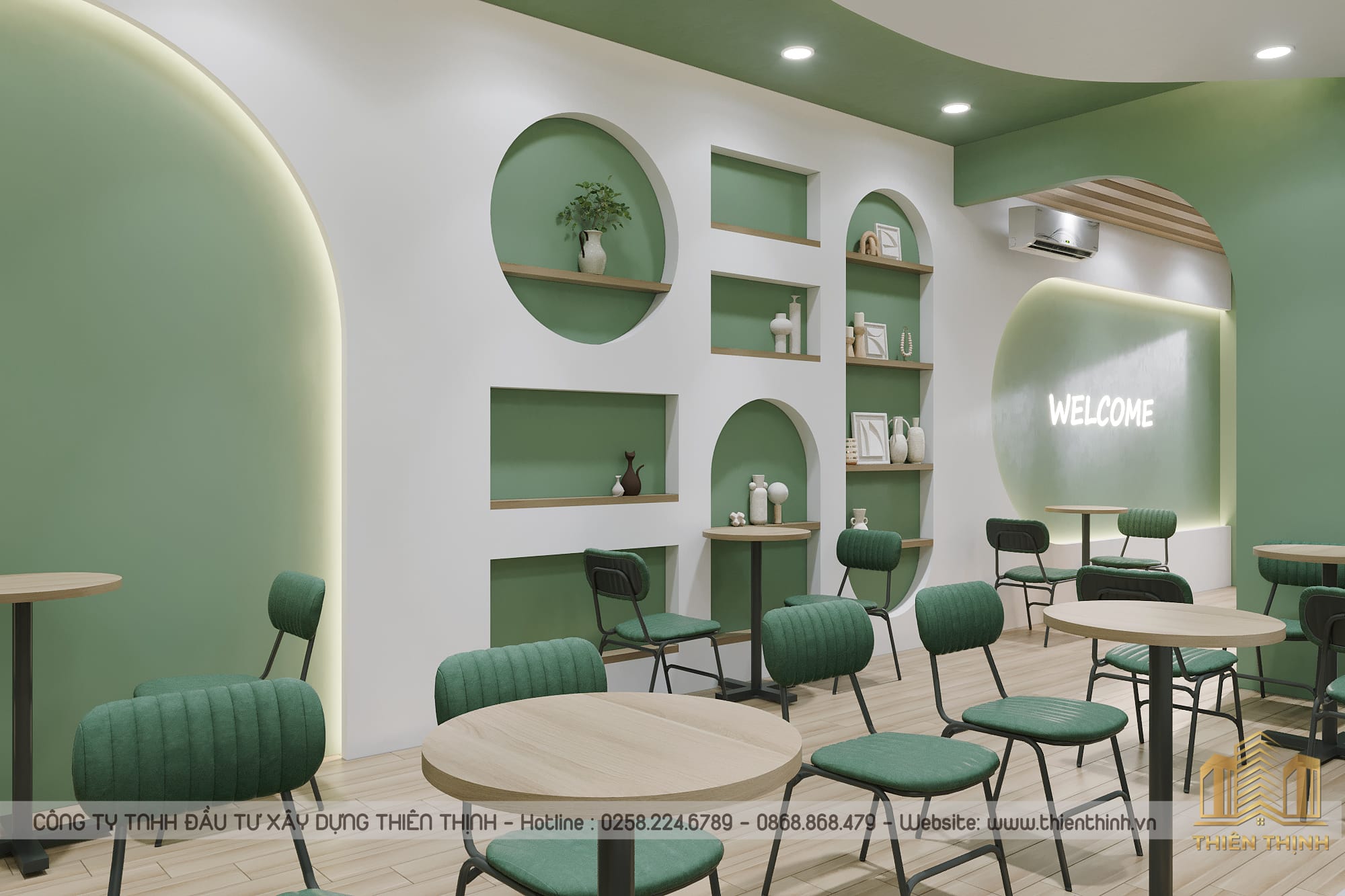 Thiết kế quán cafe nhà phố khu vực Nha Trang | Thiên Thịnh 14 thiết kế quán cafe nhà phố khu vực Nha Trang
