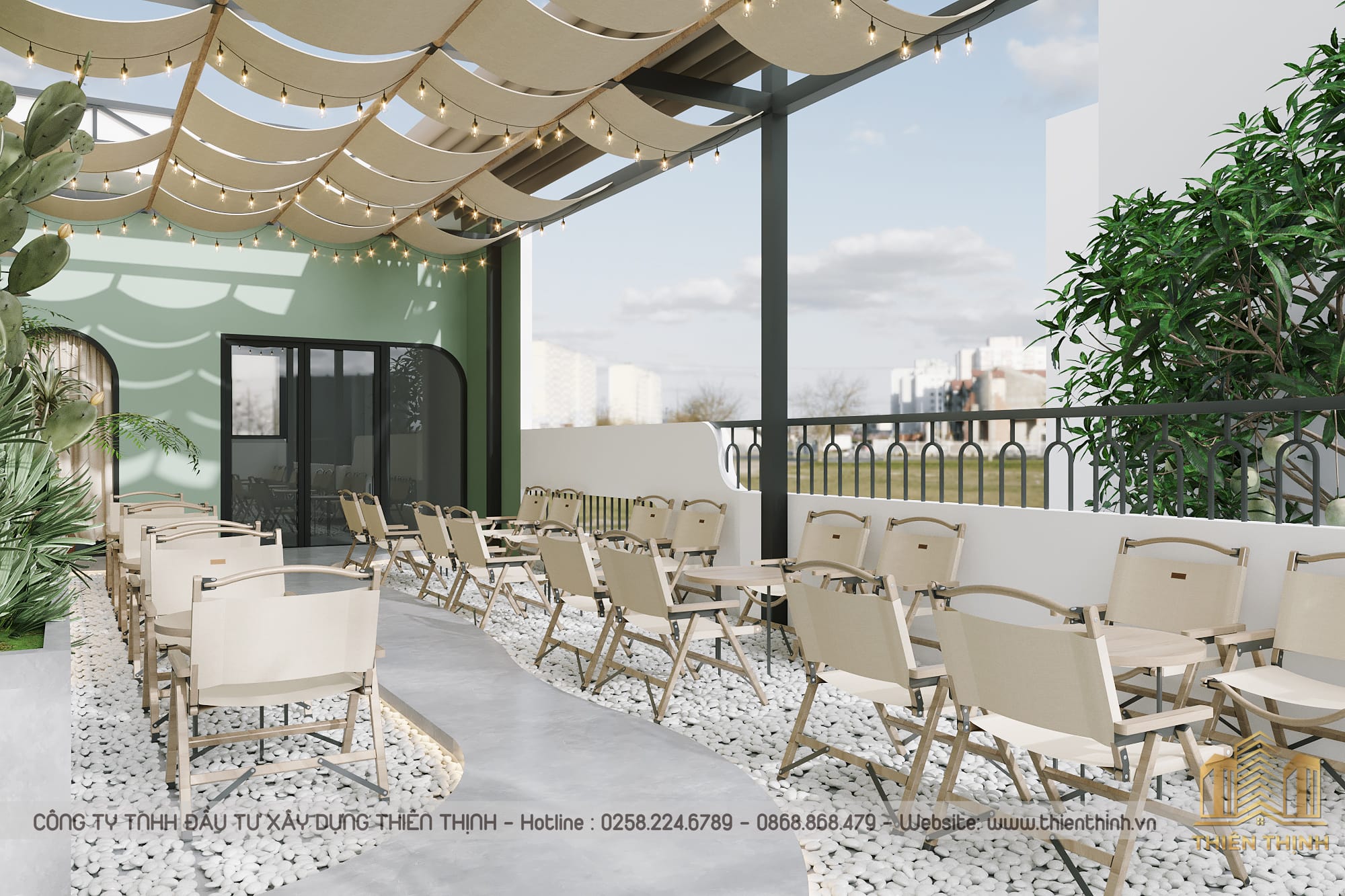 Thiết kế quán cafe nhà phố khu vực Nha Trang | Thiên Thịnh 20 thiết kế quán cafe nhà phố khu vực Nha Trang