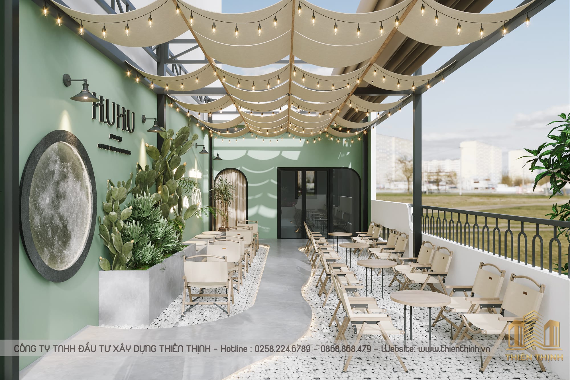 Thiết kế quán cafe nhà phố khu vực Nha Trang | Thiên Thịnh 16 thiết kế quán cafe nhà phố khu vực Nha Trang