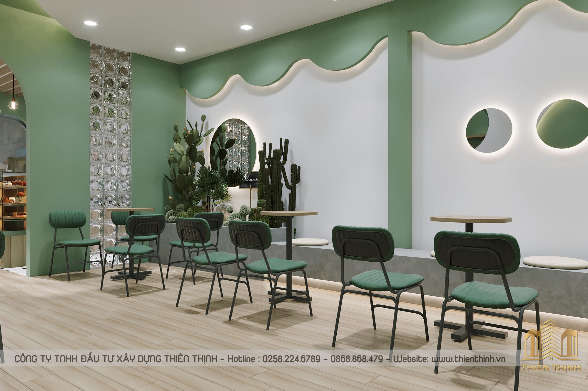 Thiết kế quán cafe nhà phố khu vực Nha Trang | Thiên Thịnh 13 thiết kế quán cafe nhà phố khu vực Nha Trang