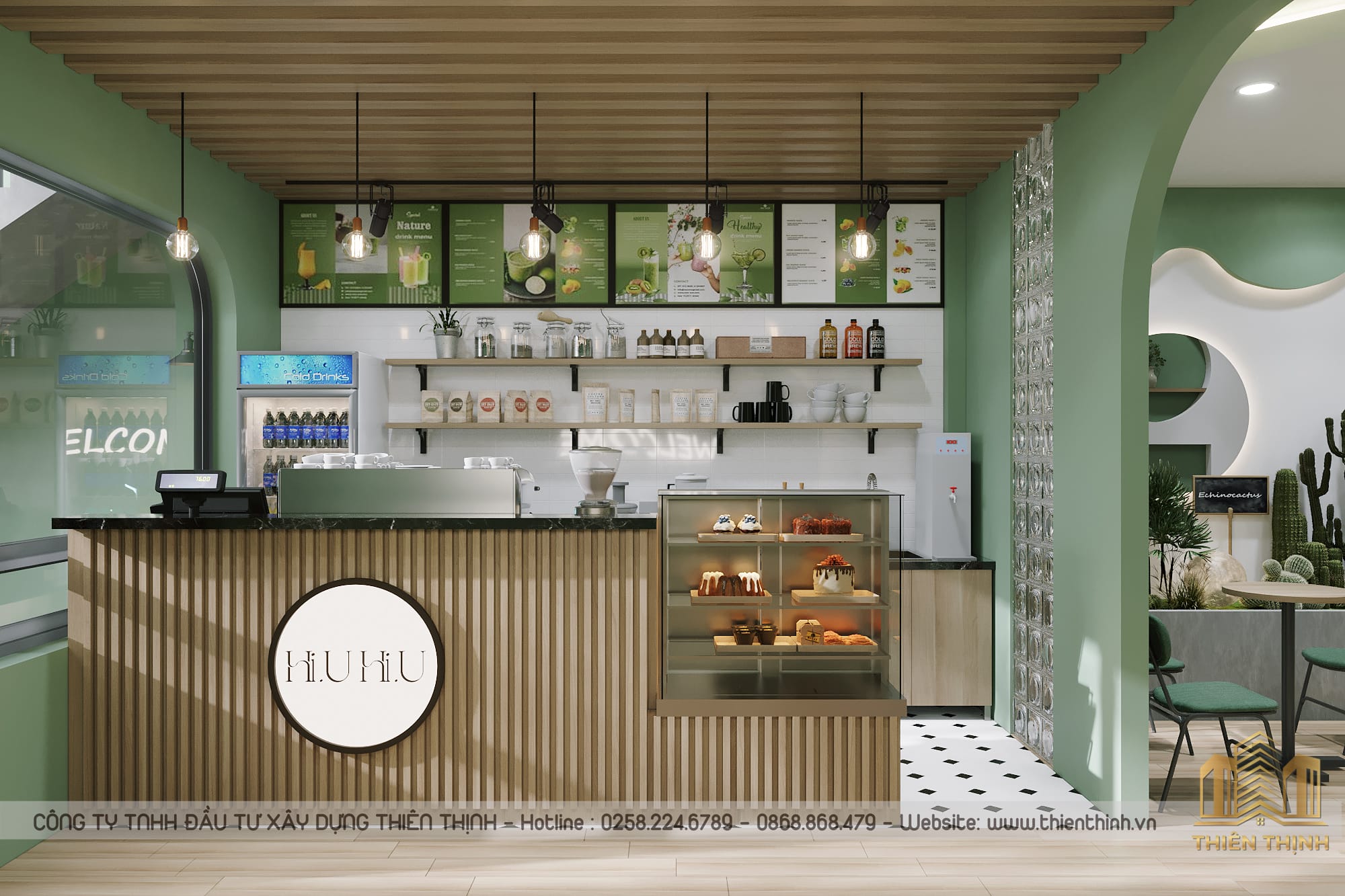 Thiết kế quán cafe nhà phố khu vực Nha Trang | Thiên Thịnh 7 thiết kế quán cafe nhà phố khu vực Nha Trang